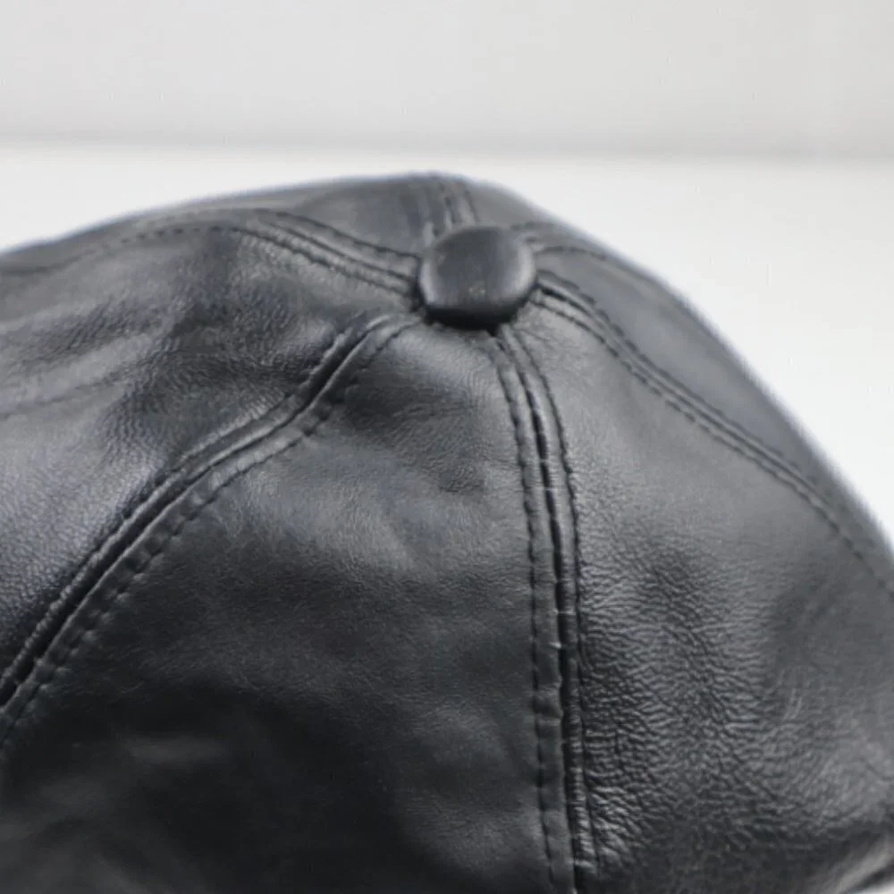 Henig Furs Leather Patriotic Cap